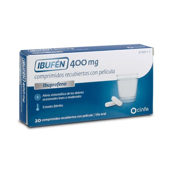 IBUFÉN 400 mg 20 comprimidos recubiertos con película