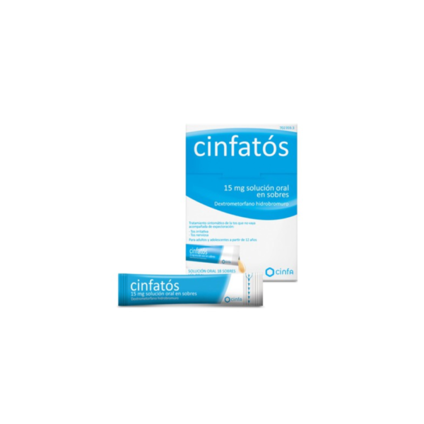 Cinfatós 15mg Solución Oral en Sobres 18 uds
