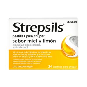 Strepsils miel y limón 24 pastillas