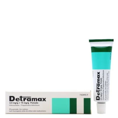 Detramax 2,5 mg/g + 15 mg/g Pomada 30 gr